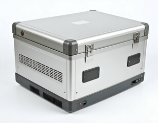 Obraz premium Vintage Bulky Laptop A Retro Tech Relic from the Early 2000s