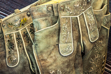 typical bavarian trousers - called krachlederne