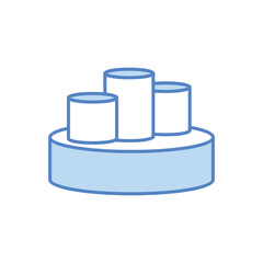 Podium Icon vector stock illustration