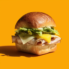burger, weißbrot, salat, toast, broiche, salat, käse, sandwich, essen, brot, cheese, tomate, brötchen, kopfsalat, brotzeit, lunch, schinken, mahl, fleisch, burger, gesund, isoliert, frisch, weiß, sala