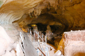 View into the Ghar Dalam cave on Malta  