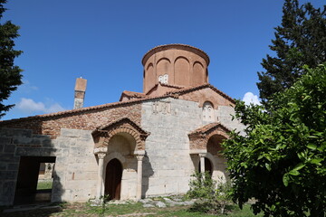 The medieval monastery complex of St. Mary of the Archaeological Park of Apollonia, Albania 