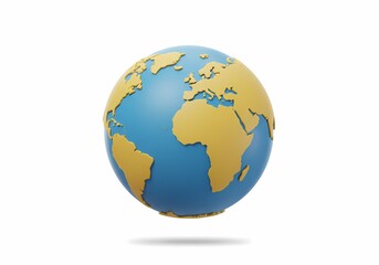 Fototapeta premium Stylized Earth Globe