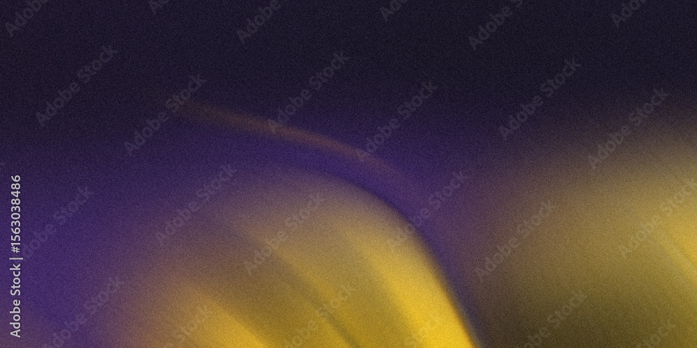 Poster a vibrant abstract background featuring a gradient of purple and yellow hues with a textured grain c