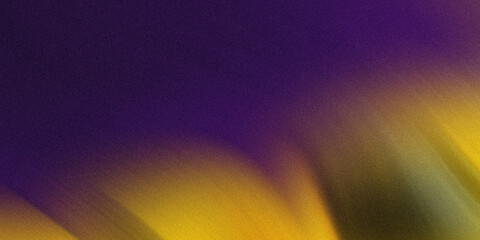 A vibrant abstract background featuring a gradient of purple and yellow hues with a textured grain creates a dynamic visual effect