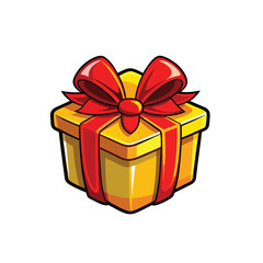 gift box with red ribbon