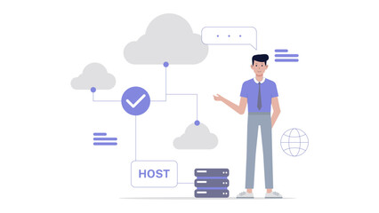 HR specialist managing payroll via cloud system