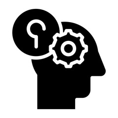 Memory Test Vector Glyph Icon Design