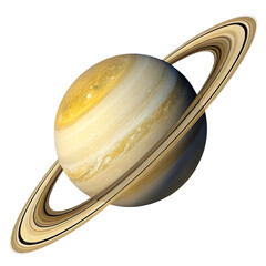  Saturn Planet with Rings Isolated on Transparent Background
