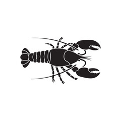 Lobster icon isolated. simple vector icon on white background