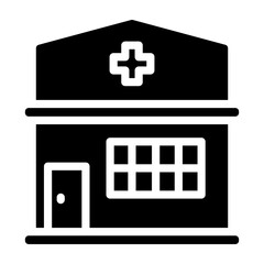 Obraz premium Health Clinic Vector Glyph Icon Design