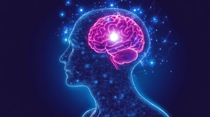 Human brain anatomy graphic