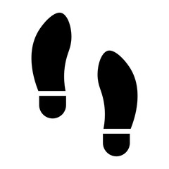 Business Footprint Vector Glyph Icon Design