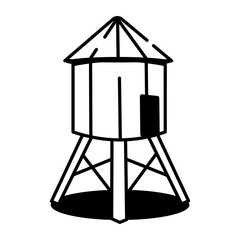  A sketchy style icon representing water tank