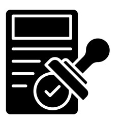 Task Approval   Icon Vector Illustration