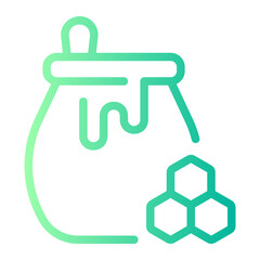 honey gradient icon