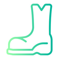 rain boots gradient icon
