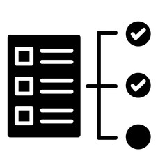 Fototapeta premium Deliverables List Icon Vector Illustration