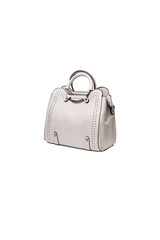 black leather bag