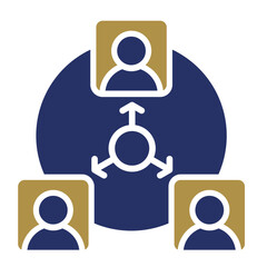 Team Coordination   Icon Vector Illustration