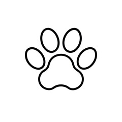 Paw Print – Single Line Art Vector Illustration – Minimalist Animal Footprint Icon for Pet Brands, Veterinary Design, Dog and Cat Graphics, or Animal-Themed Creative Projects © MosrikaMomin