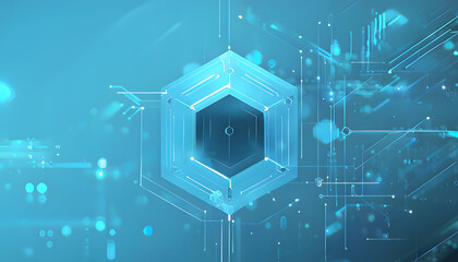blue circuit board background