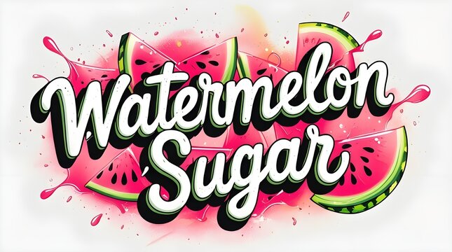 Watermelon Sugar Splash Typography