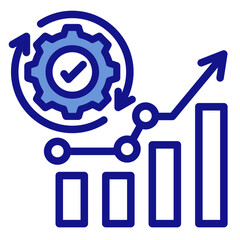 Execution Metrics   Icon Vector Illustration