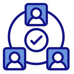 Team Alignment   Icon Vector Illustration