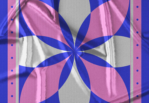 Satin Fabric Scarf Mockup