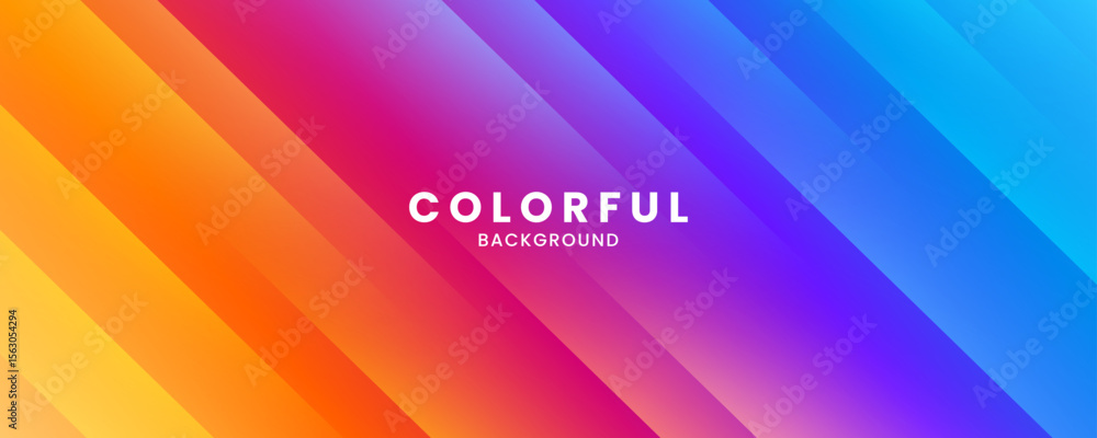 Poster 3d colorful abstract background overlap layer on bright space with diagonal shape effect decoration.