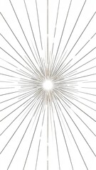 Obraz premium Geometric Pattern Of Converging Lines Against White Background Creating A Sense Of Depth and Symmetry