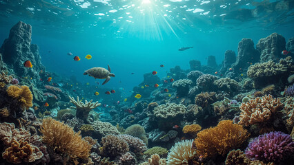 Fototapeta premium Underwater Seascape