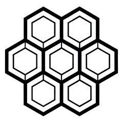 Minimalist Honeycomb Pattern – Geometric Line Art Vector Design for Modern Backgrounds, Science Themes, Tech Decor, and Stylish Abstract Projects