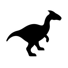 Simple Silhouette of a Dinosaur, Ideal for Educational or Design Projects.