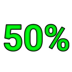 50% percent discount	