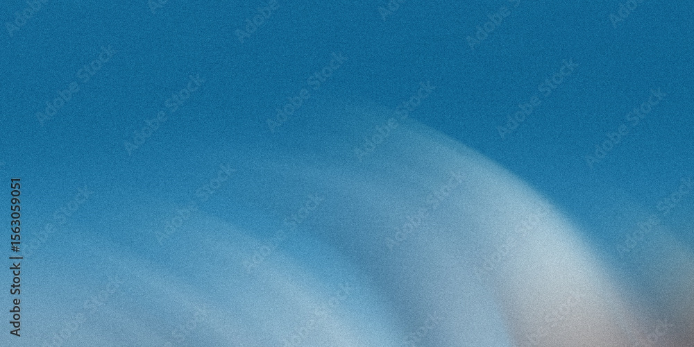 Poster a blurred abstract background with a gradient of blue and white creates a textured and grainy visual