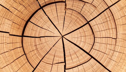 Natural Wood Texture Cross Section Rings Background.
