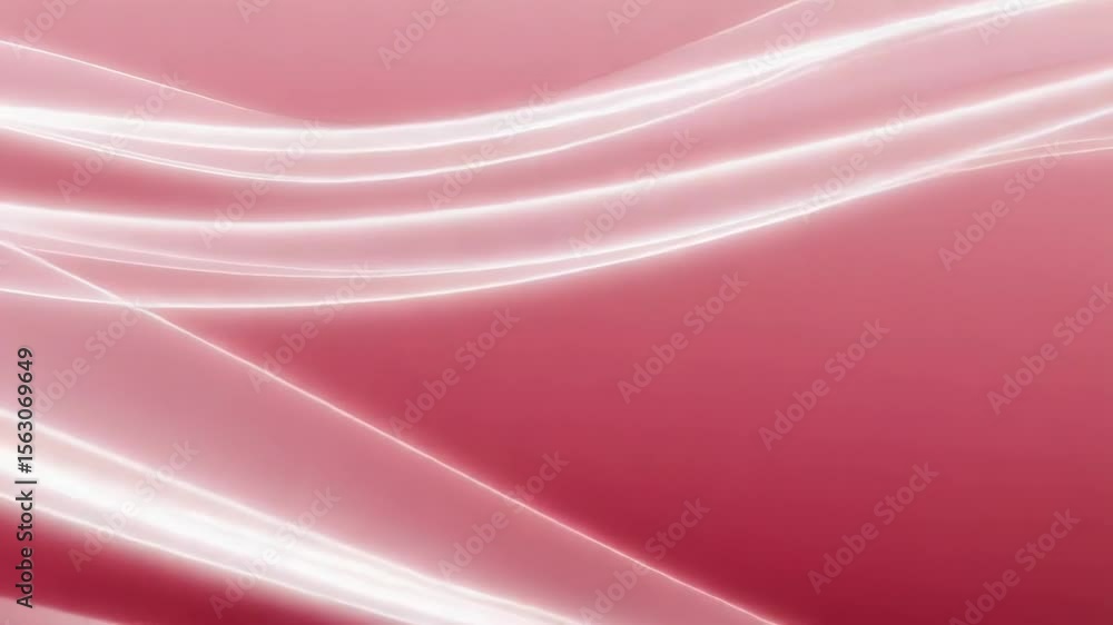 Poster elegant white waves flow across a textured red background, creating a modern and abstract design wit