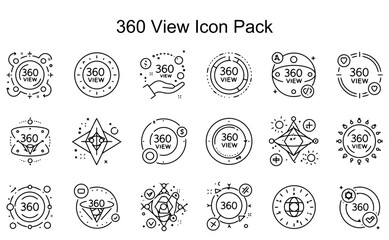 Fototapeta premium 360 View Icon Pack