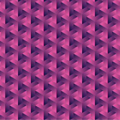 3D Geometric Seamless Pattern Pink Purple Abstract Modern Background