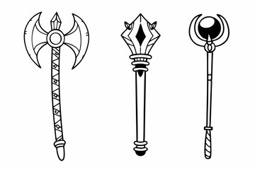 vector-set-of-galactic-tribe-icons--staffs--totems (1)