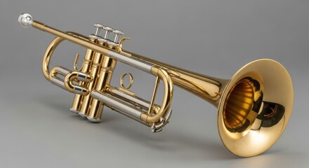 Obraz premium Trumpet performance concert hall music instrument indoor close-up artistry in sound