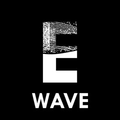 Letter e with wave design logo template illustration