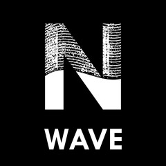 Letter n with wave design logo template illustration