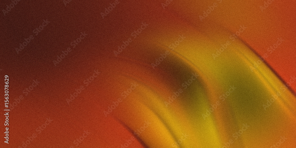 Poster a vibrant abstract background features a smooth gradient of orange and yellow hues with a textured, 