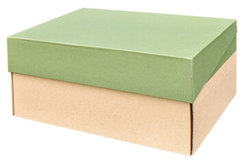 Green cardboard box
