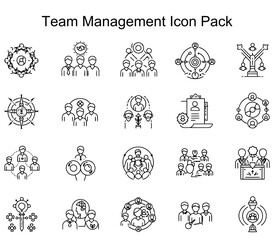 Team Management Icon Pack