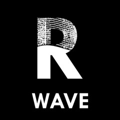 Letter r with wave design logo template illustration