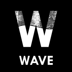 Letter w with wave design logo template illustration